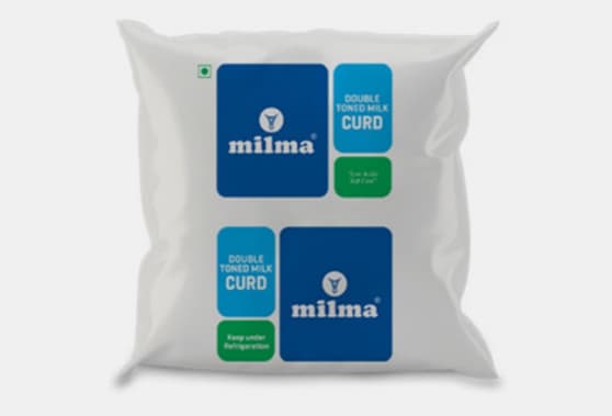 Milma packet design: packet design by D Ads
